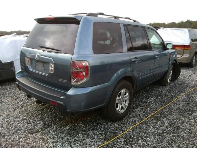 5FNYF18288B032561 - 2008 HONDA PILOT VP BLUE photo 4