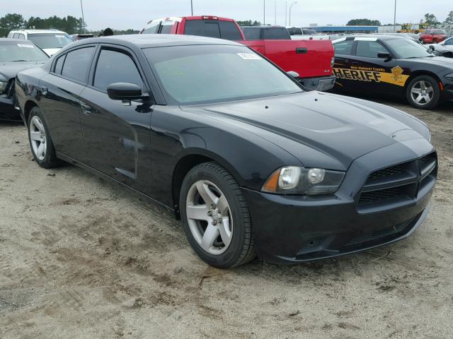 2C3CDXAT4EH220607 - 2014 DODGE CHARGER PO BLACK photo 1