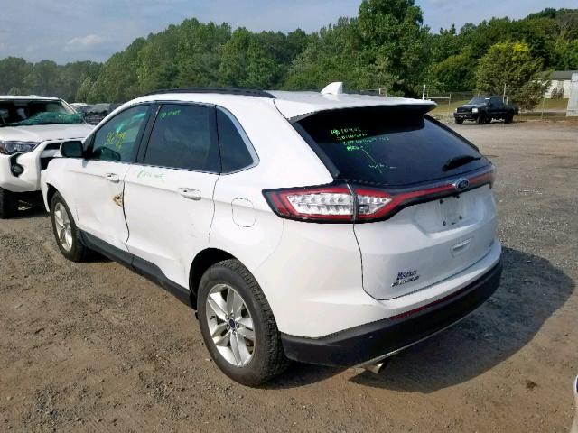 2FMPK4J96GBB47330 - 2016 FORD EDGE SEL WHITE photo 3