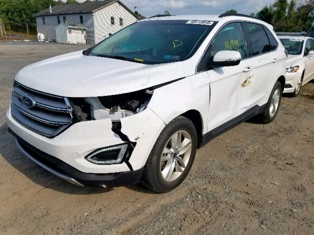 2FMPK4J96GBB47330 - 2016 FORD EDGE SEL WHITE photo 9