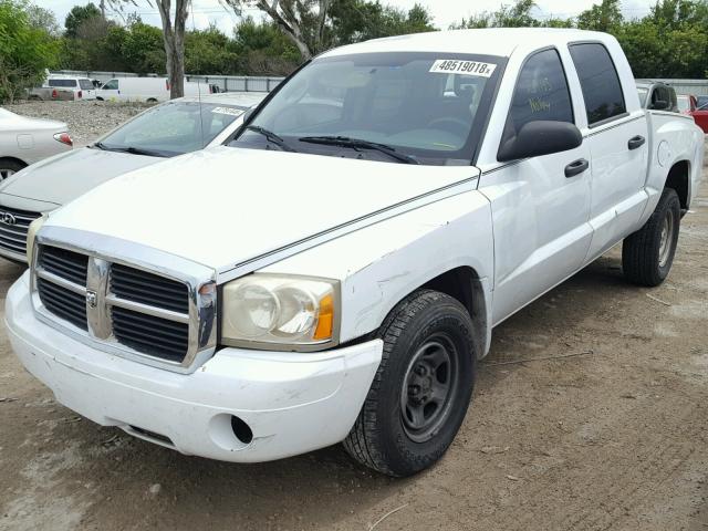 1D7HE28K96S697970 - 2006 DODGE DAKOTA QUA WHITE photo 2