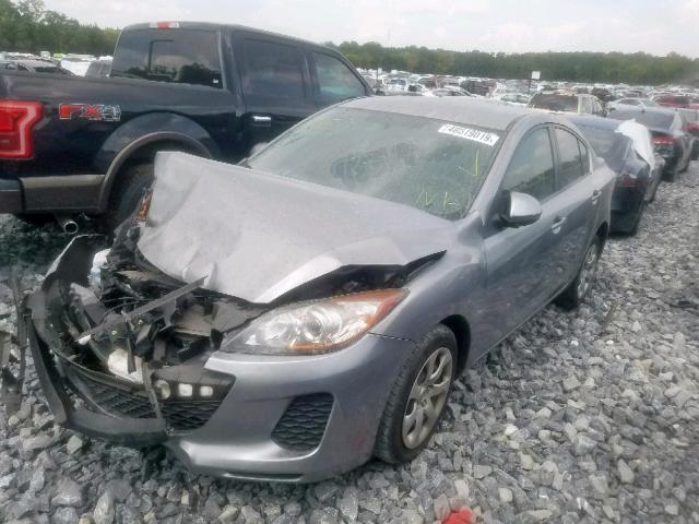 JM1BL1TF9D1733119 - 2013 MAZDA 3 I SILVER photo 2