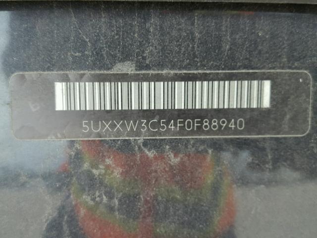 5UXXW3C54F0F88940 - 2015 BMW X4 XDRIVE2 BLUE photo 10