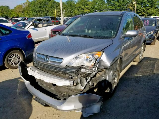 JHLRE48748C021013 - 2008 HONDA CR-V EXL SILVER photo 2