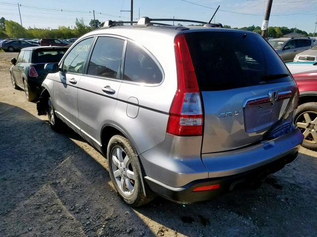 JHLRE48748C021013 - 2008 HONDA CR-V EXL SILVER photo 3