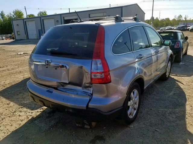 JHLRE48748C021013 - 2008 HONDA CR-V EXL SILVER photo 4