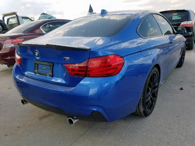 WBA3N5C55EF716834 - 2014 BMW 428 XI BLUE photo 4