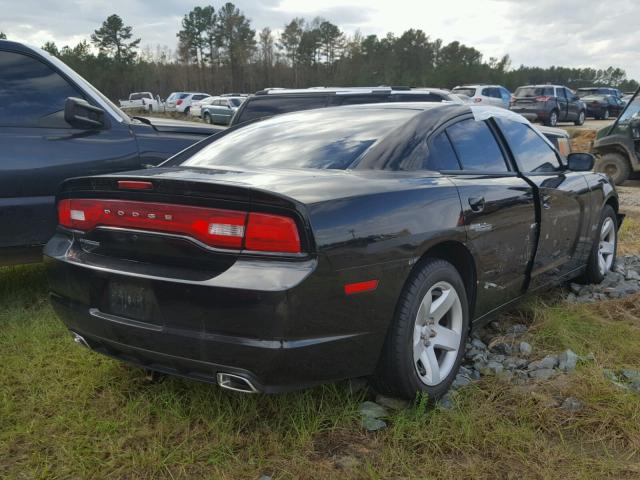 2C3CDXAT1DH535637 - 2013 DODGE CHARGER PO BLACK photo 4