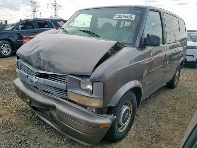 1GNDM19W2XB116776 - 1999 CHEVROLET ASTRO TAN photo 2