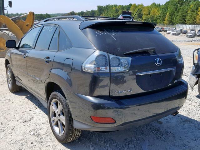 JTJGW31U172003744 - 2007 LEXUS RX 400H BLACK photo 3