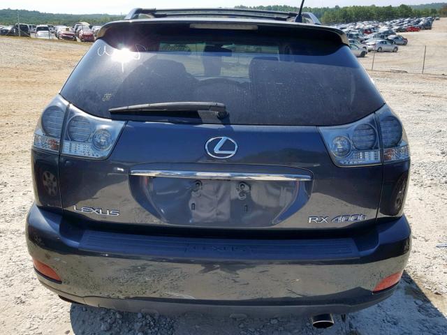 JTJGW31U172003744 - 2007 LEXUS RX 400H BLACK photo 9