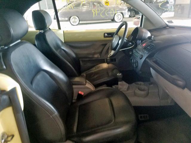 3VWBM31Y75M358653 - 2005 VOLKSWAGEN NEW BEETLE YELLOW photo 5