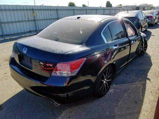 1HGCP36868A005704 - 2008 HONDA ACCORD EXL BLACK photo 4