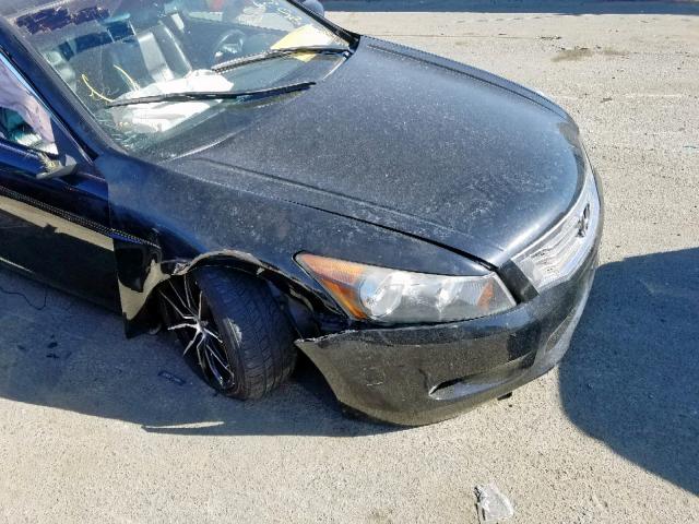 1HGCP36868A005704 - 2008 HONDA ACCORD EXL BLACK photo 9