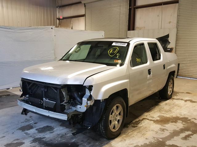 2HJYK16508H514505 - 2008 HONDA RIDGELINE SILVER photo 2