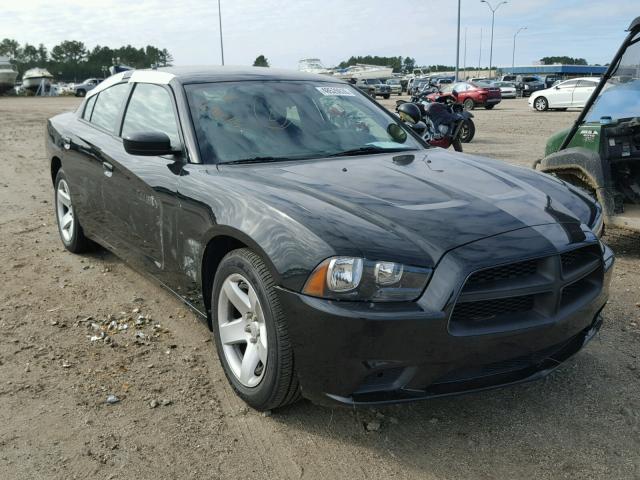 2C3CDXAG5EH121278 - 2014 DODGE CHARGER PO BLACK photo 1