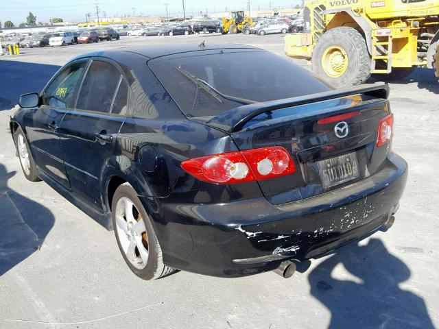 1YVHP84DX45N94805 - 2004 MAZDA 6 S BLACK photo 3