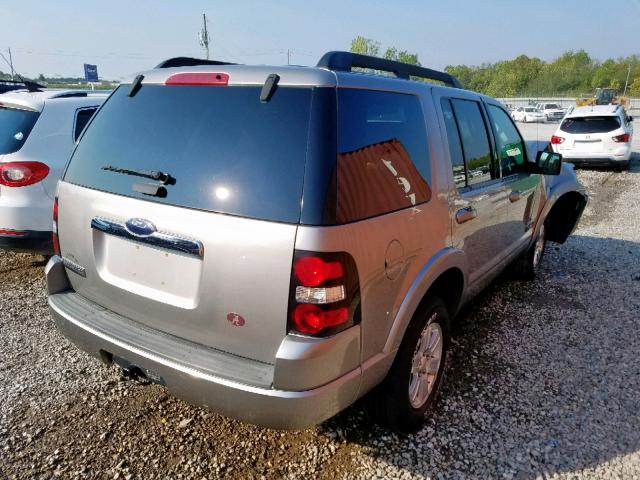 1FMEU63E58UA36478 - 2008 FORD EXPLORER X SILVER photo 4