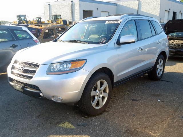 5NMSH73E37H114151 - 2007 HYUNDAI SANTA FE S SILVER photo 2