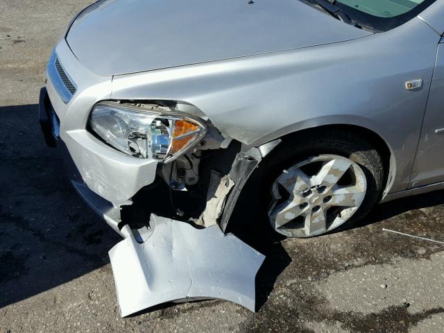 1G1ZG57BX8F292121 - 2008 CHEVROLET MALIBU LS 银色 照片 9