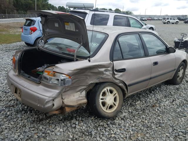 1Y1SK528X1Z420229 - 2001 CHEVROLET GEO PRIZM GOLD photo 4