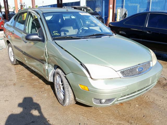 1FAHP34N77W154255 - 2007 FORD FOCUS ZX4 GREEN photo 1