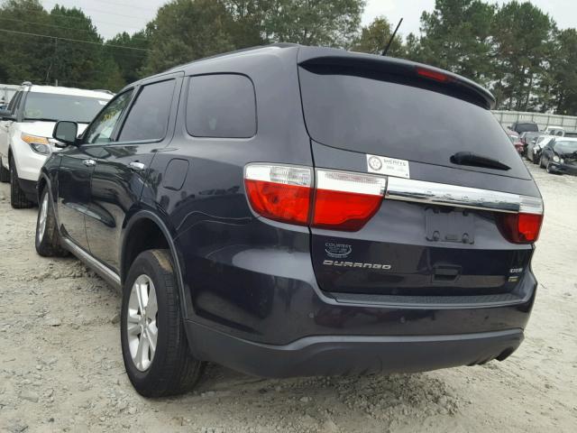 1C4RDHDG4DC700075 - 2013 DODGE DURANGO CR BLUE photo 3