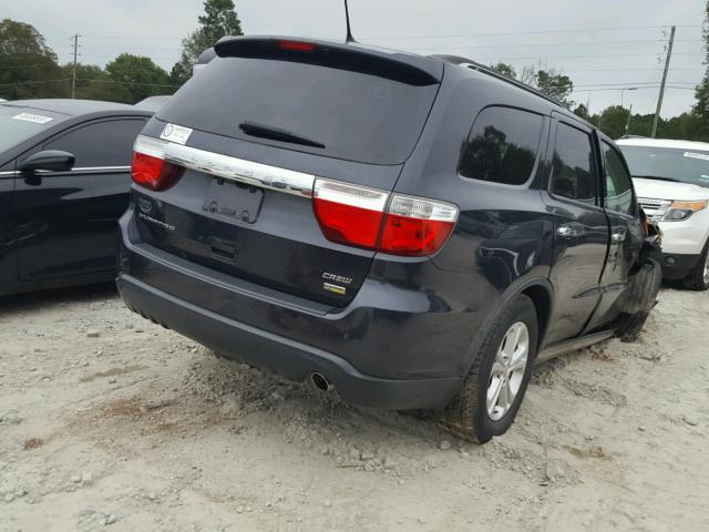 1C4RDHDG4DC700075 - 2013 DODGE DURANGO CR BLUE photo 4