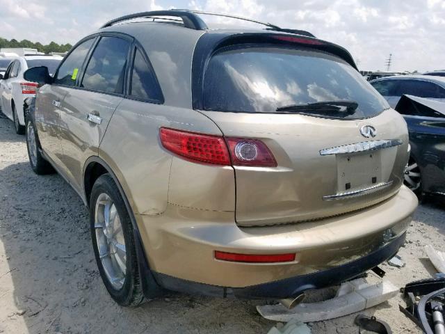 JNRAS08UX5X109697 - 2005 INFINITI FX35 TAN photo 3