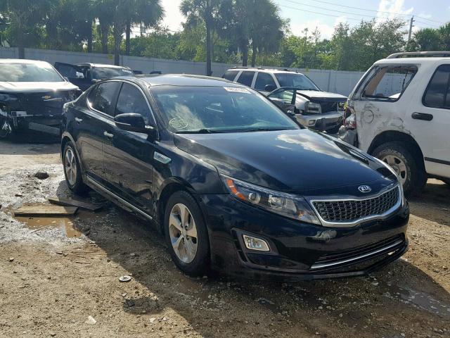 KNAGM4AD4F5089673 - 2015 KIA OPTIMA HYB BLACK photo 1