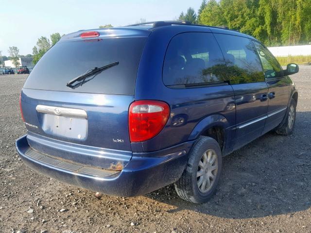 2C4GP54L03R134884 - 2003 CHRYSLER TOWN & COU BLUE photo 4