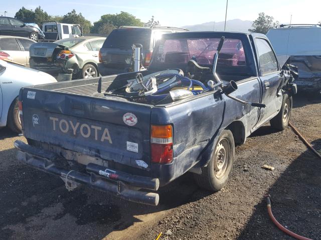 JT4RN81A8M0077509 - 1991 TOYOTA PICKUP 1/2 BLUE photo 4