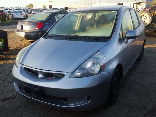 JHMGD38477S004054 - 2007 HONDA FIT GRAY photo 2