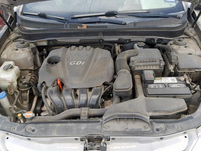 5NPEB4AC5CH338033 - 2012 HYUNDAI SONATA GLS SILVER photo 7