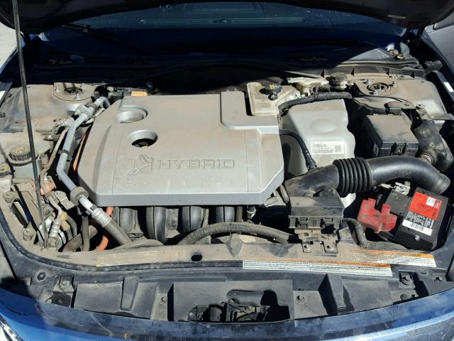 3FADP0L38AR373040 - 2010 FORD FUSION HYB GRAY photo 7