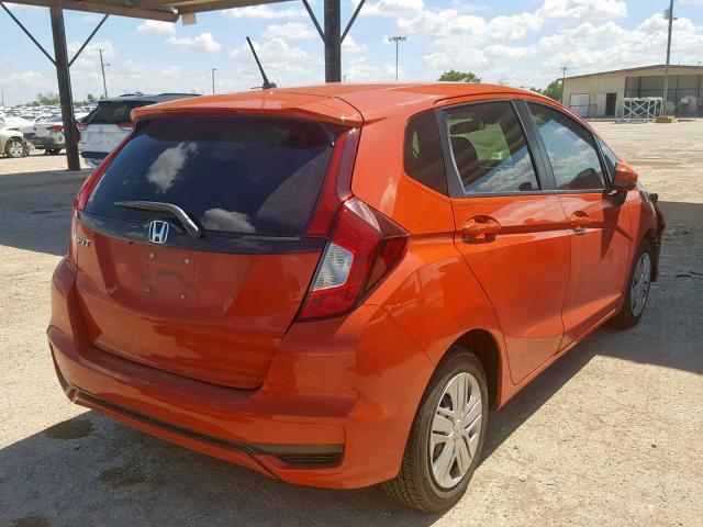 3HGGK5H55JM715149 - 2018 HONDA FIT LX ORANGE photo 4