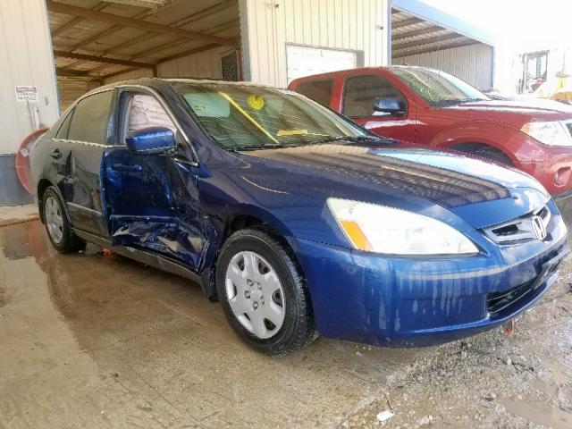 3HGCM56435G709289 - 2005 HONDA ACCORD LX BLUE photo 1