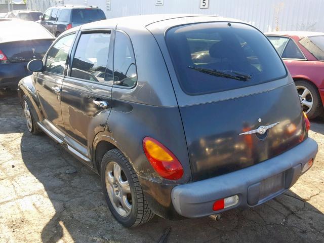 3C4FY4BB71T512500 - 2001 CHRYSLER PT CRUISER BLACK photo 3