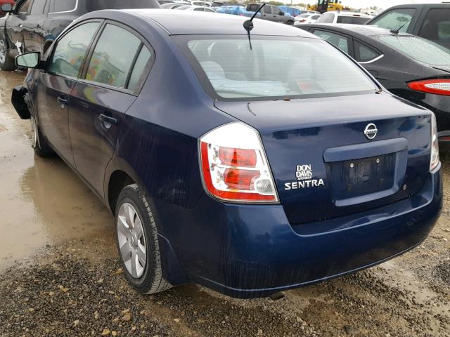 3N1AB61E98L631164 - 2008 NISSAN SENTRA 2.0 BLUE photo 3