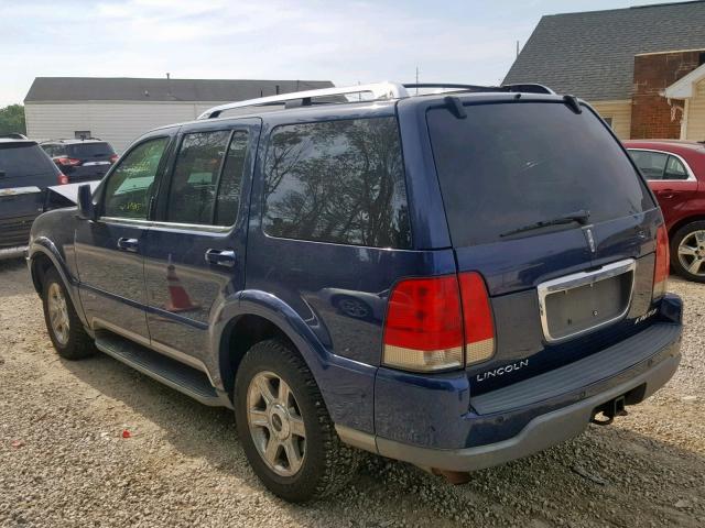 5LMEU88H74ZJ16096 - 2004 LINCOLN AVIATOR BLUE photo 3