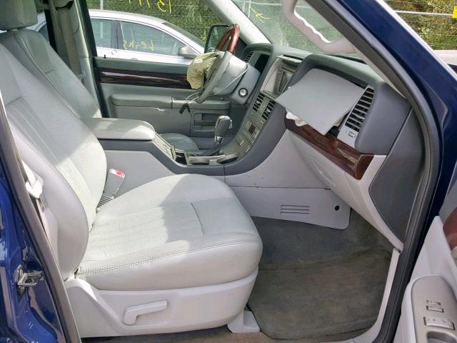 5LMEU88H74ZJ16096 - 2004 LINCOLN AVIATOR 蓝色 照片 5