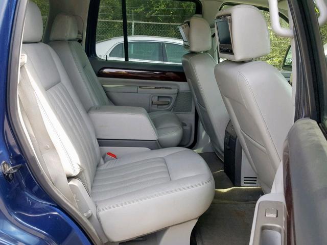 5LMEU88H74ZJ16096 - 2004 LINCOLN AVIATOR 蓝色 照片 6