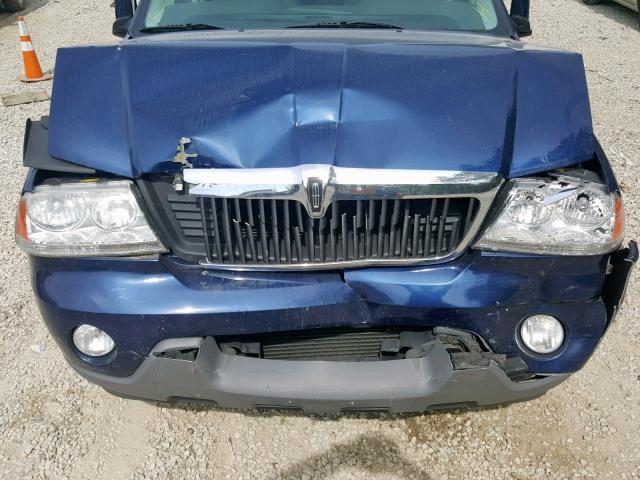5LMEU88H74ZJ16096 - 2004 LINCOLN AVIATOR 蓝色 照片 7