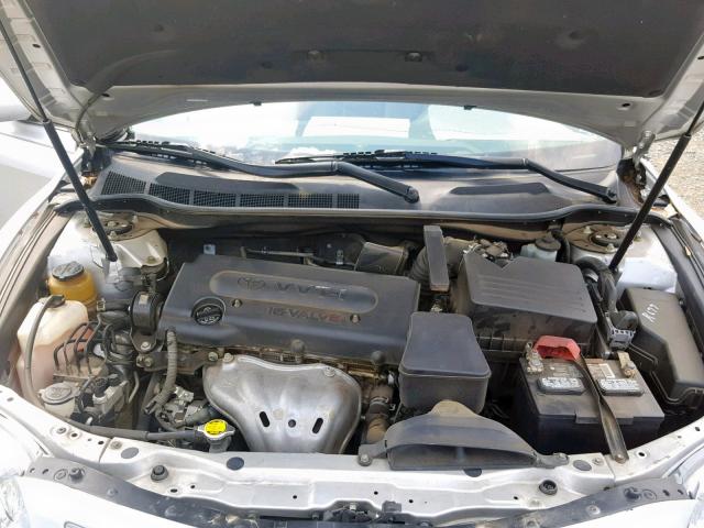 4T4BE46K47R009007 - 2007 TOYOTA CAMRY NEW SILVER photo 7