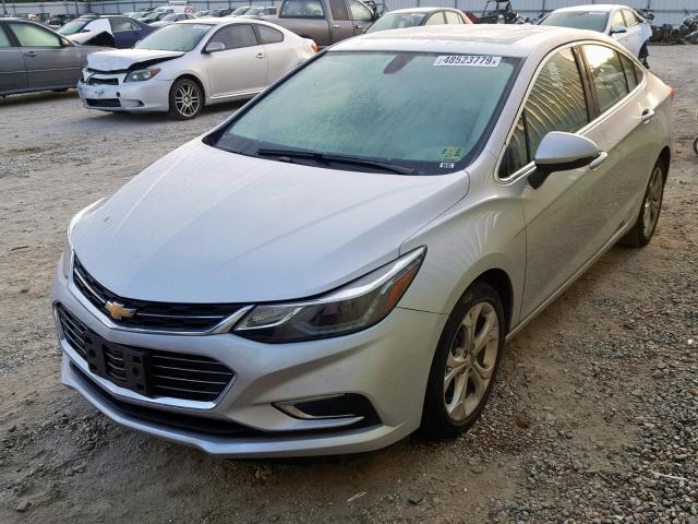 1G1BF5SMXH7108979 - 2017 CHEVROLET CRUZE PREM SILVER photo 2