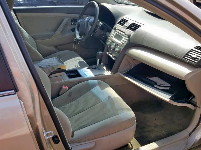 4T1BE46K69U881587 - 2009 TOYOTA CAMRY BASE TAN photo 5