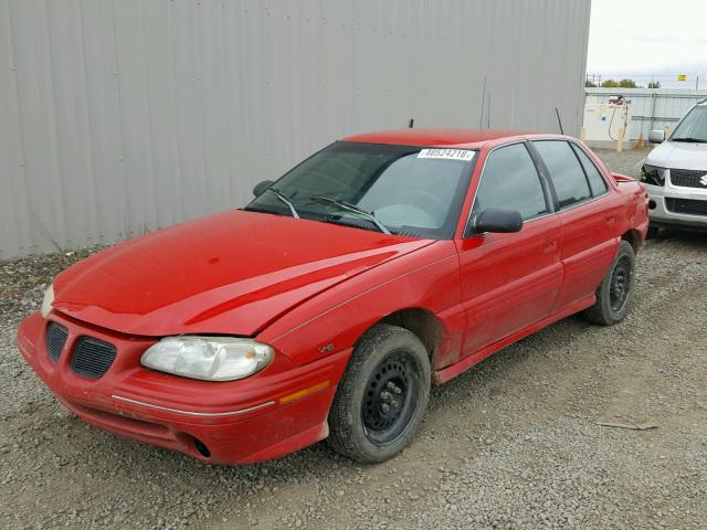 1G2NE52M3WM510028 - 1998 PONTIAC GRAND AM S RED photo 2