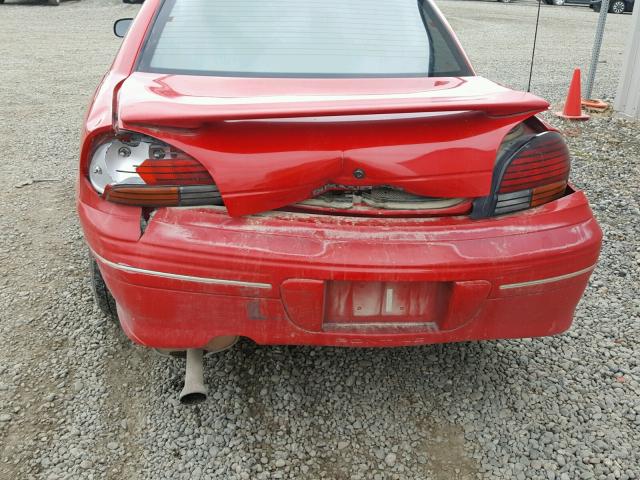 1G2NE52M3WM510028 - 1998 PONTIAC GRAND AM S RED photo 9