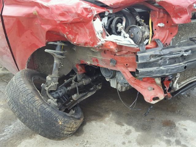 KL1TD5DE5BB180384 - 2011 CHEVROLET AVEO LS BURGUNDY photo 9