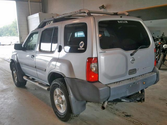 5N1ED28T62C543077 - 2002 NISSAN XTERRA XE SILVER photo 3